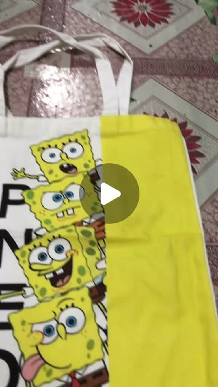 Jasmine Vargas on Instagram: "Carry your confidence with this amazing SpongeBob SquarePants Tote Bag. Tote-ally fabulous! 🥰  #spongebob #spongebobsquarepants #nickelodeon #totebag"
