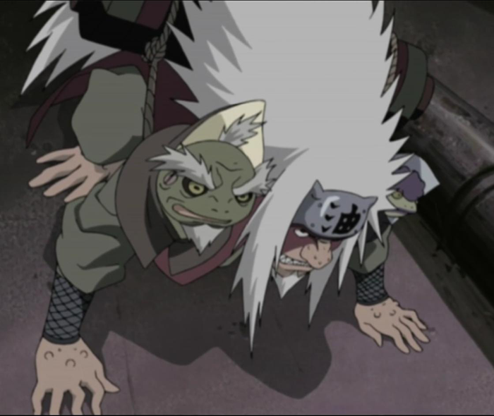 sage mode jiraiya vs orochimaru