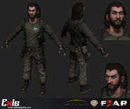 Modelo del Point Man en F.E.A.R. 3.