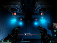 The cooling pylons in the Facility.