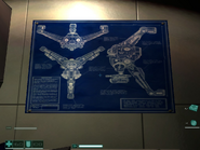 A UAV Blueprint, found in a lab of the ATC Headquarters.