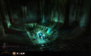 Possible very early concept art of the sewers in the slums.