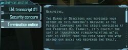 Termination notice