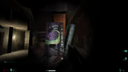 Broken down vending machine inside the Abandoned Hotel of the Auburn District in F.E.A.R.: First Encounter Assault Recon.