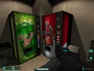 Vending machines of F.E.A.R.: First Encounter Assault Recon inside Armacham Technology Corporation Headquarters.