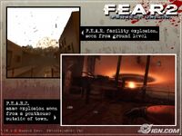 An image comparing the explosion shown in F.E.A.R. to the one seen in F.E.A.R. 2: Project Origin.