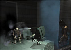 Harlan being liquefied by Alma.