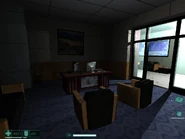 Genevieve Aristide's office in the Armacham Technology Corporation Headquarters.