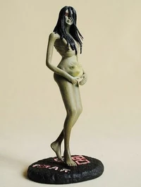 A statue of pregnant Alma.