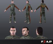 El modelo de Fettel en F.E.A.R. 3.