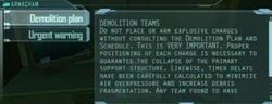 Demolition plan