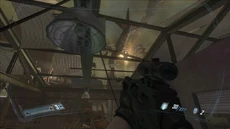 The plane overhead in F.E.A.R. 2...