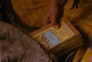 Nick's book, with his "makings" inside it.