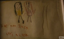 Susan had kept Alicia's drawing from when she was small