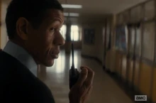 Arty checking his school, "All clear here", he says.