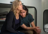 Madison comforts Chris, after he's (possibly) killed Reed and ruined the trade for Travis and Alicia