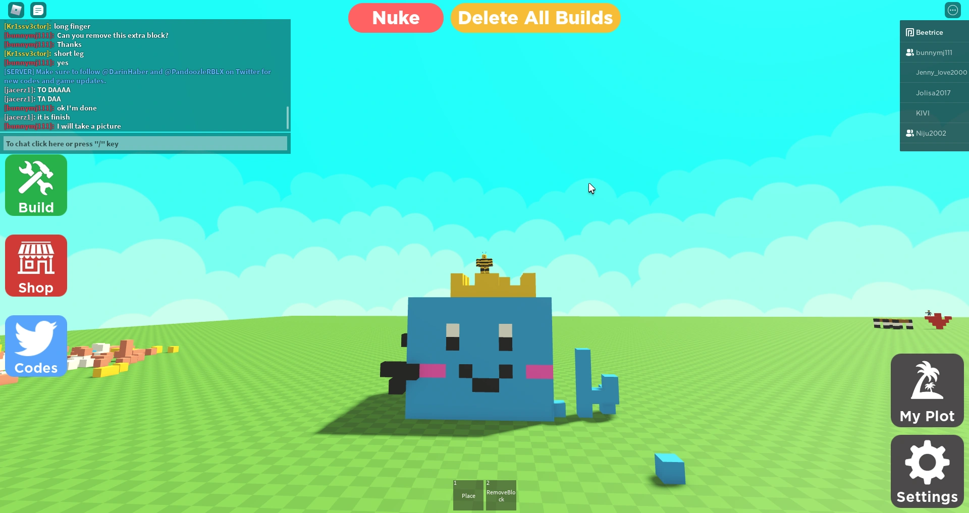 Voxel Slime King Art On Blocks (Some People Placed Other Blocks) Fandom