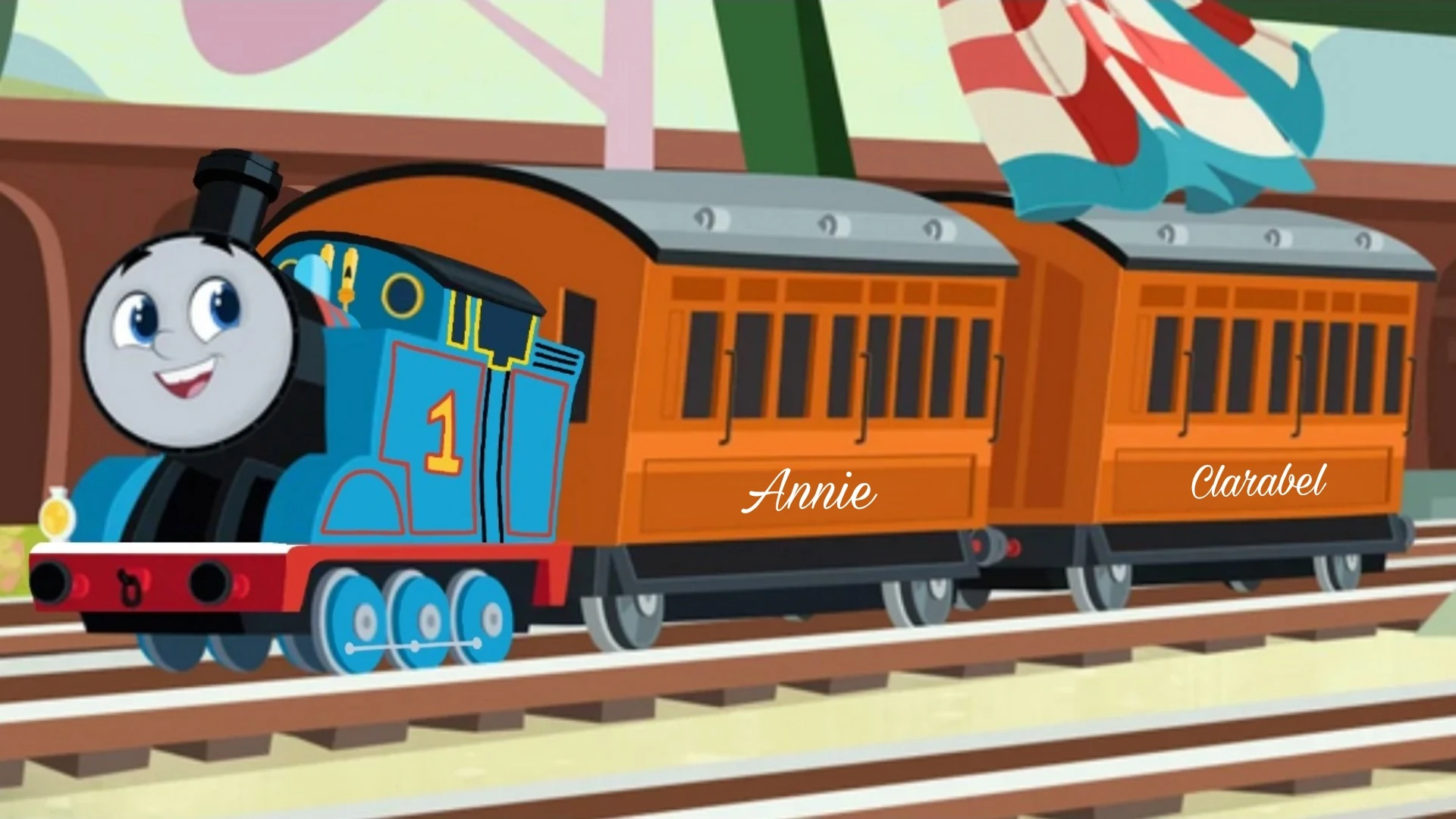 I fixed Thomas, Annie, and Clarabel from All Engines Go. Fandom