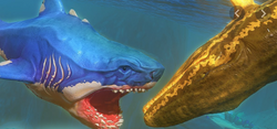 Feed and Grow Fish Gameplay German - Prognathodon Vs. Megalodon