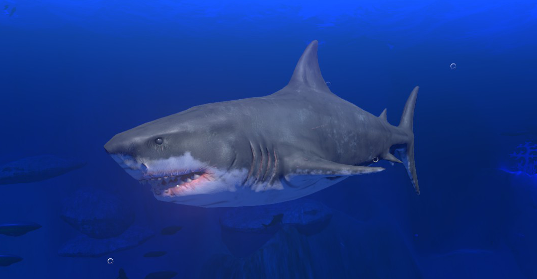 great white shark mod fish feed and grow