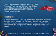 A in-game description about cuttlefishes