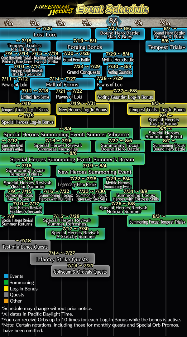 July 2021 Events Calendar