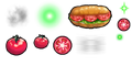 Sprite sheet for Sandwiches!'s animation.