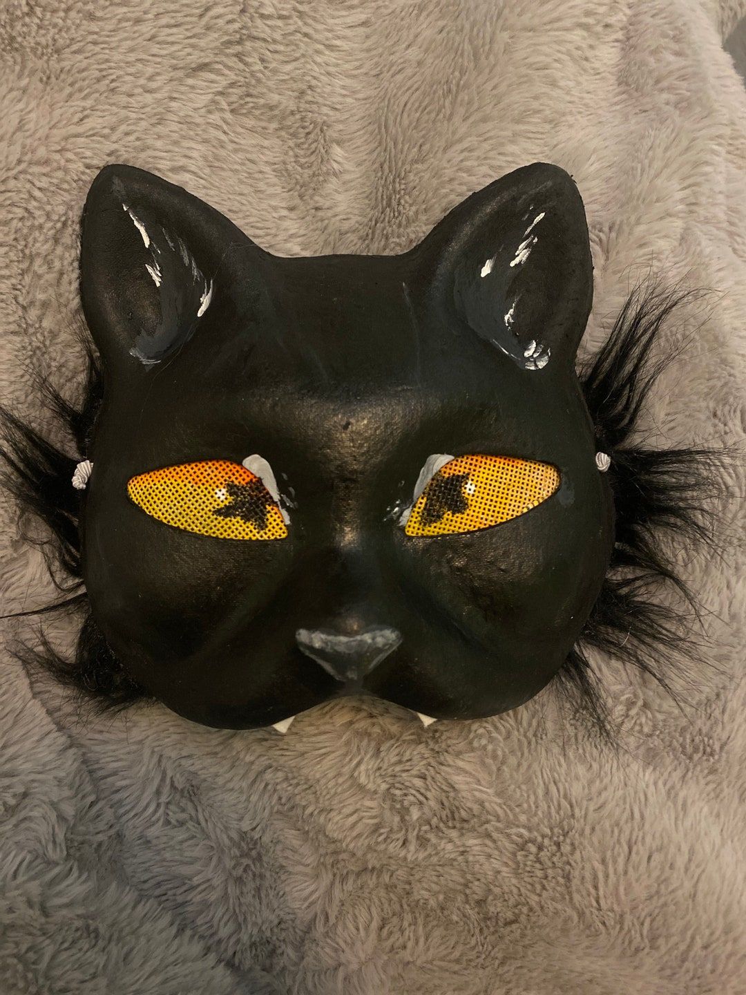 Angry Grey Cat Therian Mask . Modified Therian Mask. Therian Gear