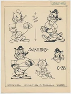 Model sheet of Waldo