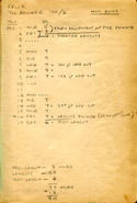 A page from Eugster's work journal noting his involvement with the production of a television episode on the Felix the Cat 1960 series.