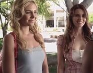 Alexis and Tiffany feeling very happy with smiles on their faces