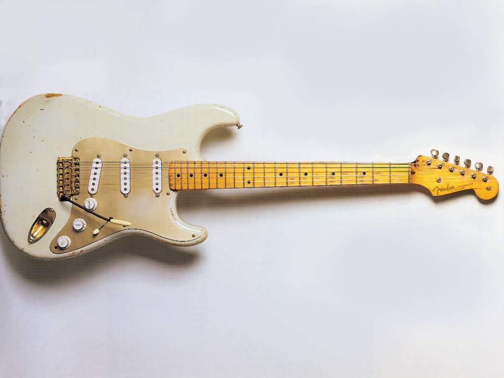 gilmour white strat