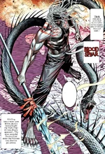 Tian challenges Zi Yu with his Blood Spear.