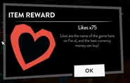 An example reward from a Chest.