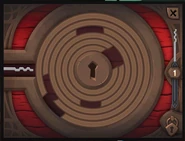 The lockpicking Minigame as seen within a Bronze Chest.