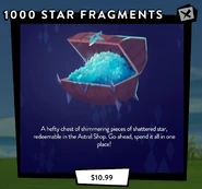 Pre-purchase window for 1000 Star Fragments.