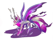 Old concept art of the Kitsune from the developer's PDF.