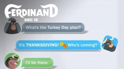 Ferdinand Turkey Day Group Chat 20th Century FOX
