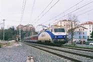 Locomotora 252-052-6 remolcando Talgo 530 Irún-Barcelona Sants. Loiola (Guipúzcoa)