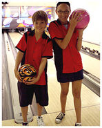 Willie and Bridget have a ball test their bowlinator!