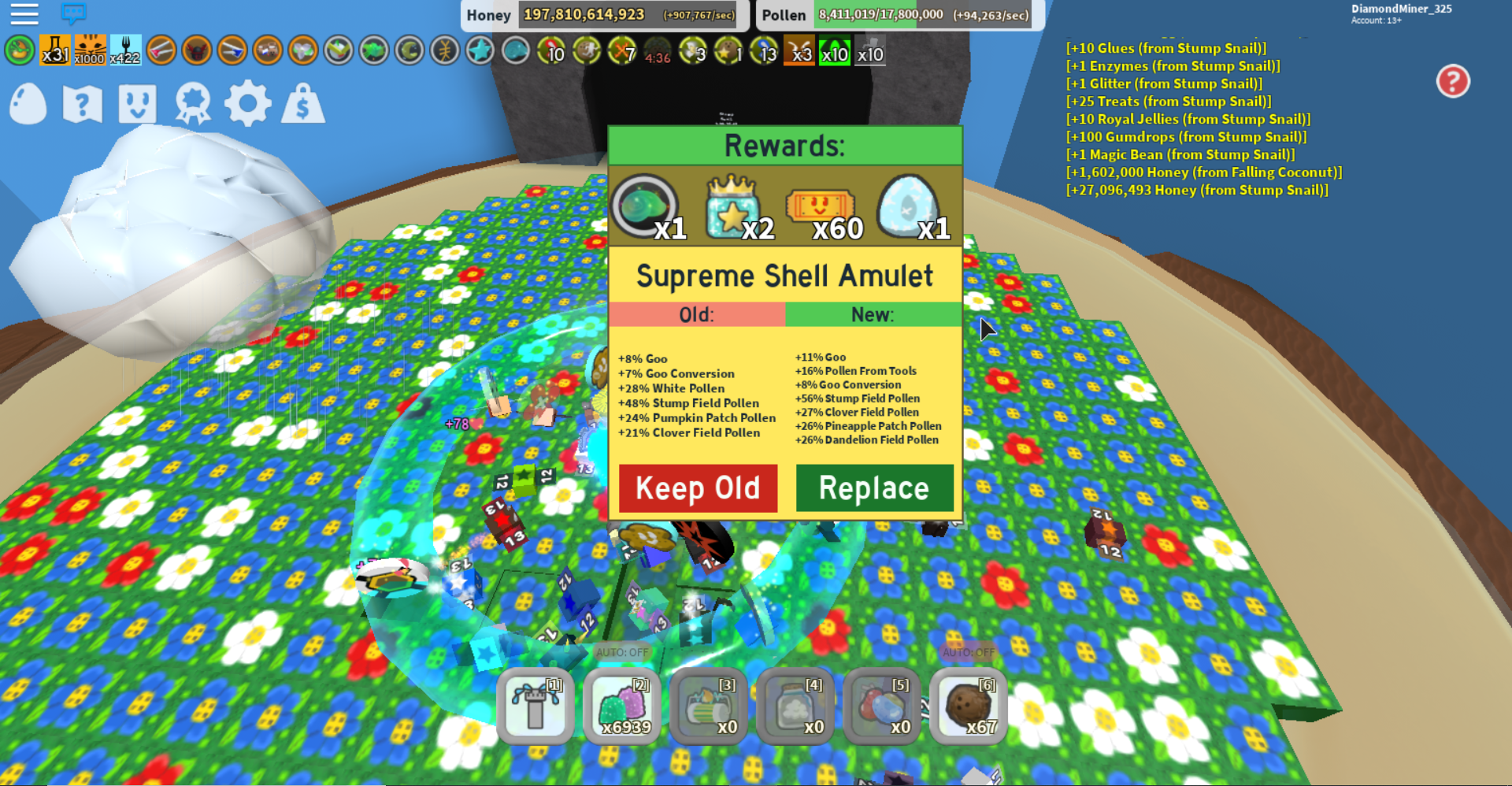 Roblox Bee Swarm Simulator Stump Snail Amulet Discuss Everything About Bee Swarm Simulator Wiki Fandom