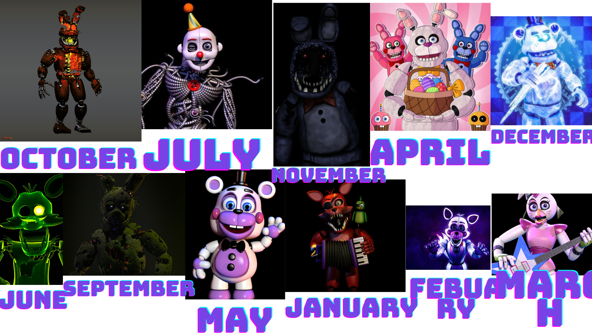 Here's a fnaf birthday game