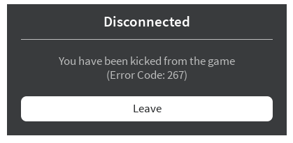 Error Code 267 Roblox Bloxburg