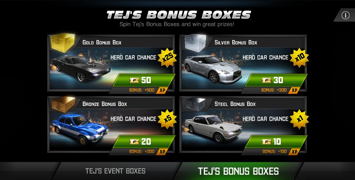 Bonus box info карта