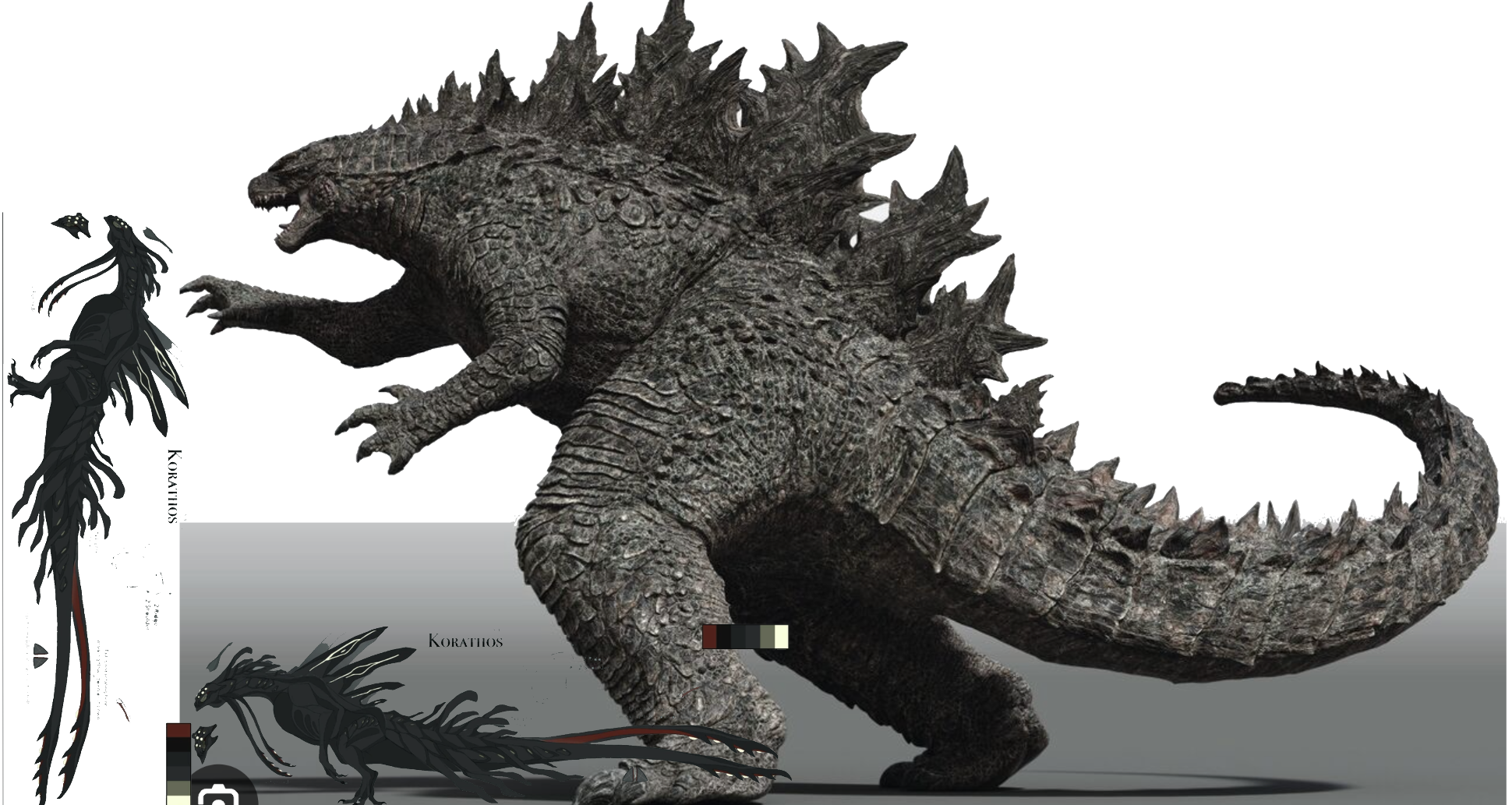 Korathos size comparison to Godzilla | Fandom