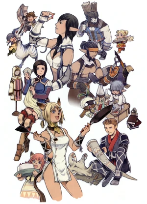 Final Fantasy XI art by Fumio Minagawa