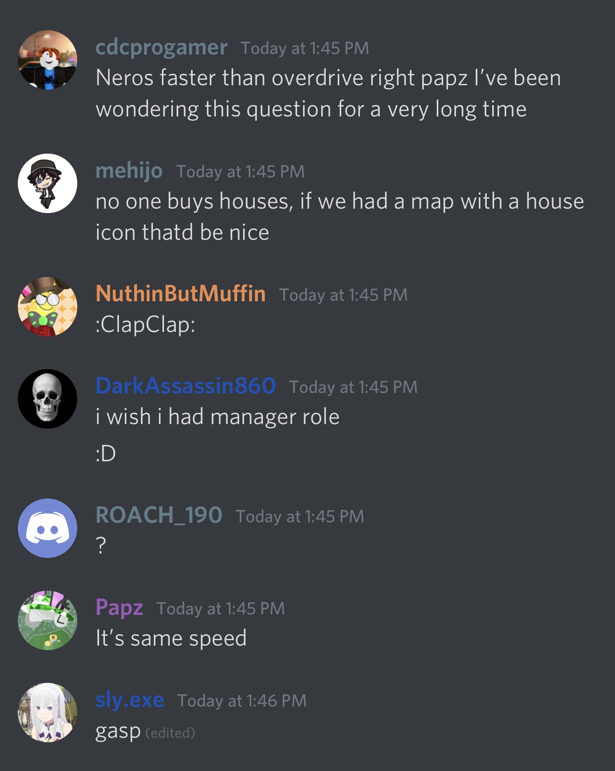 Perhapz In The Discord Server Stated That Over Drive And Nero Are Same Speed Fandom - random roblox discord servers to join