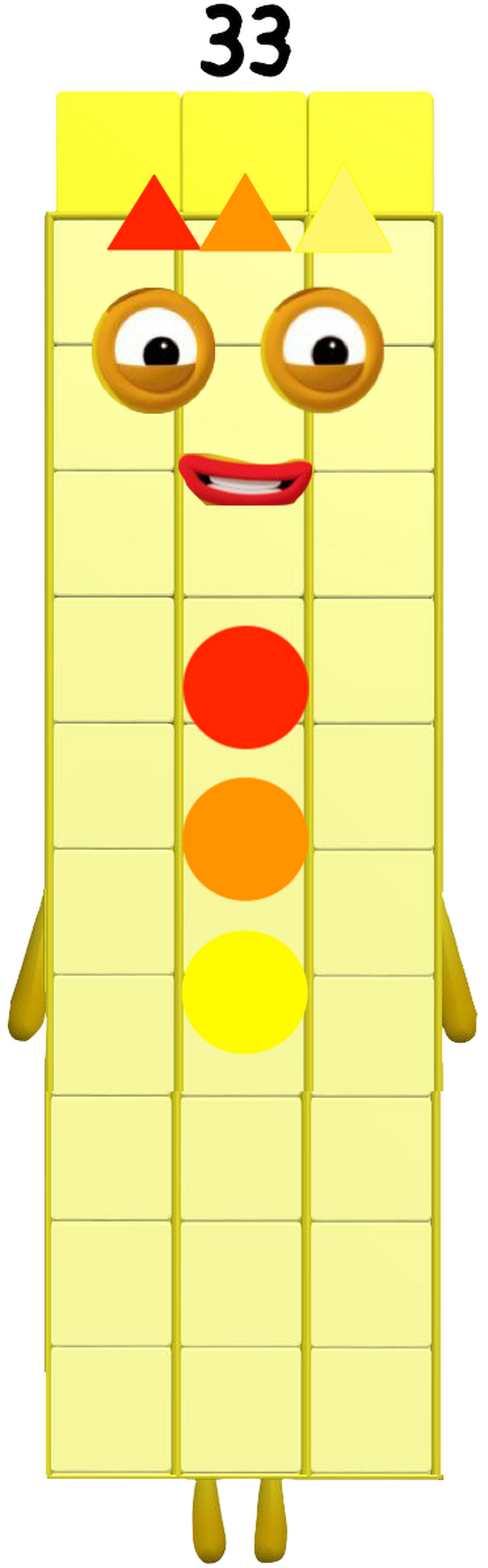 I made a fanmade numberblocks 33 fandom
