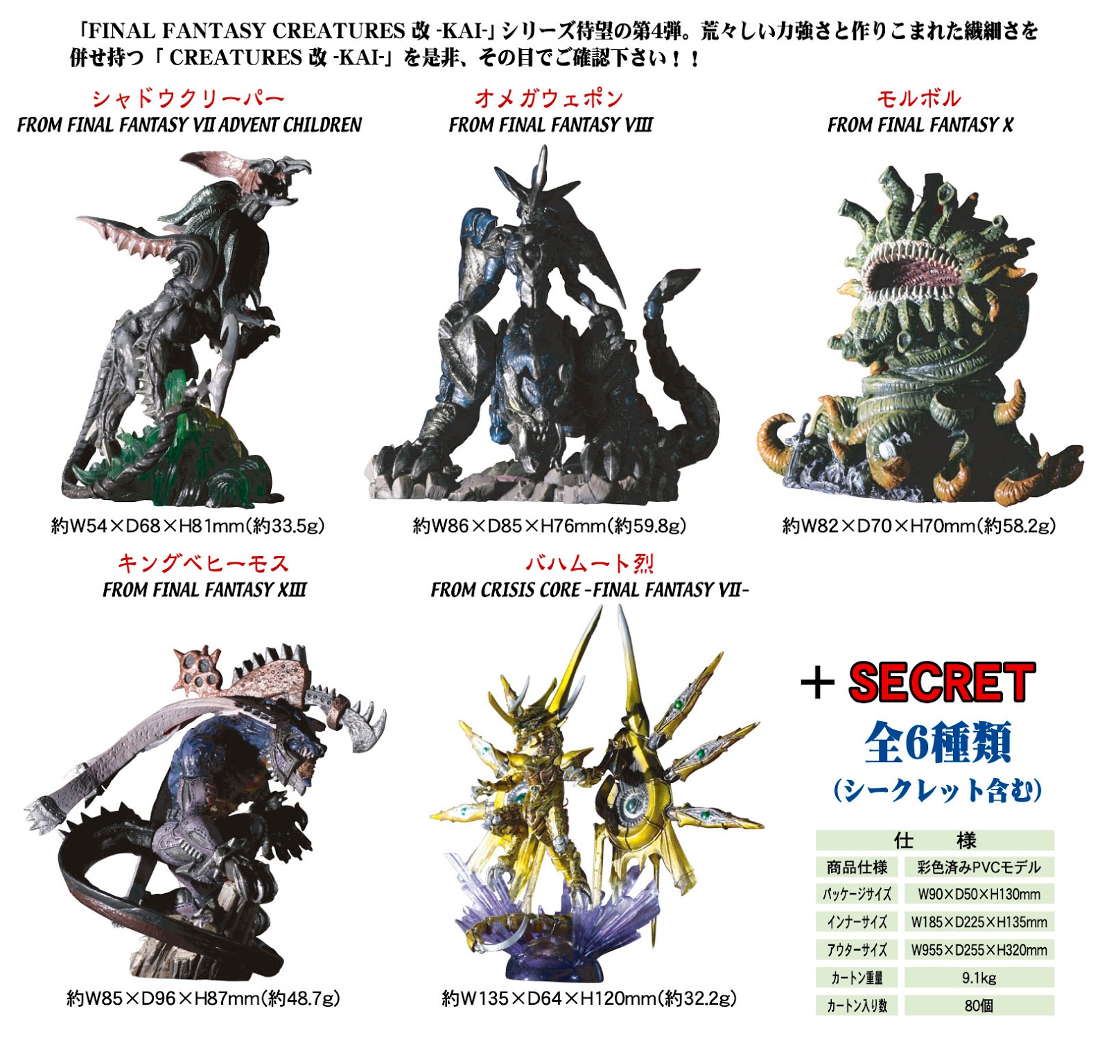 Square ENIX Final Fantasy FF Creatures Kai Figure Vol 4