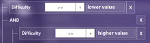 Difficultyfilter